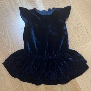 Gap Girls Velvet Navy dress. Size 2. Perfect for the holidays.